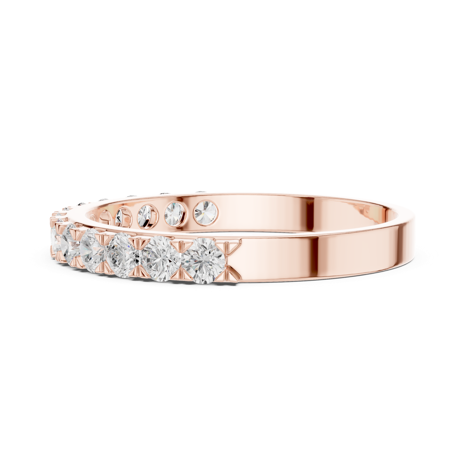 Gold Ring DDLR-696, Rose Gold, view 3
