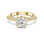 Gold Ring DDLR-685, Yellow Gold, view 4