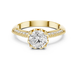 Gold Ring DDLR-685, Yellow Gold, view 4