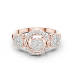 Gold Ring 19-120022L, Rose Gold