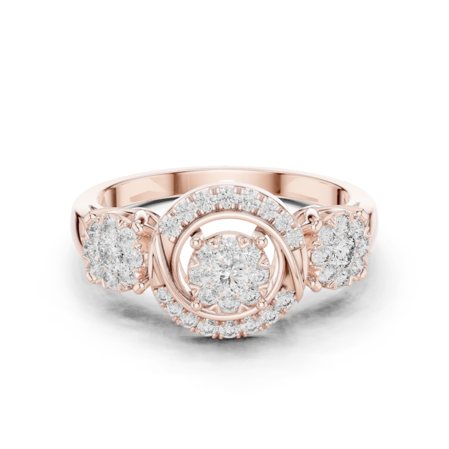 Gold Ring 19-120022L, Rose Gold