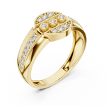 Gold Ring LR-01 (45), Yellow Gold, view 2