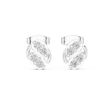 Gold Earrings 9-10022E, White Gold