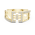 Gold Ring LR-01 (20), Yellow Gold, view 4