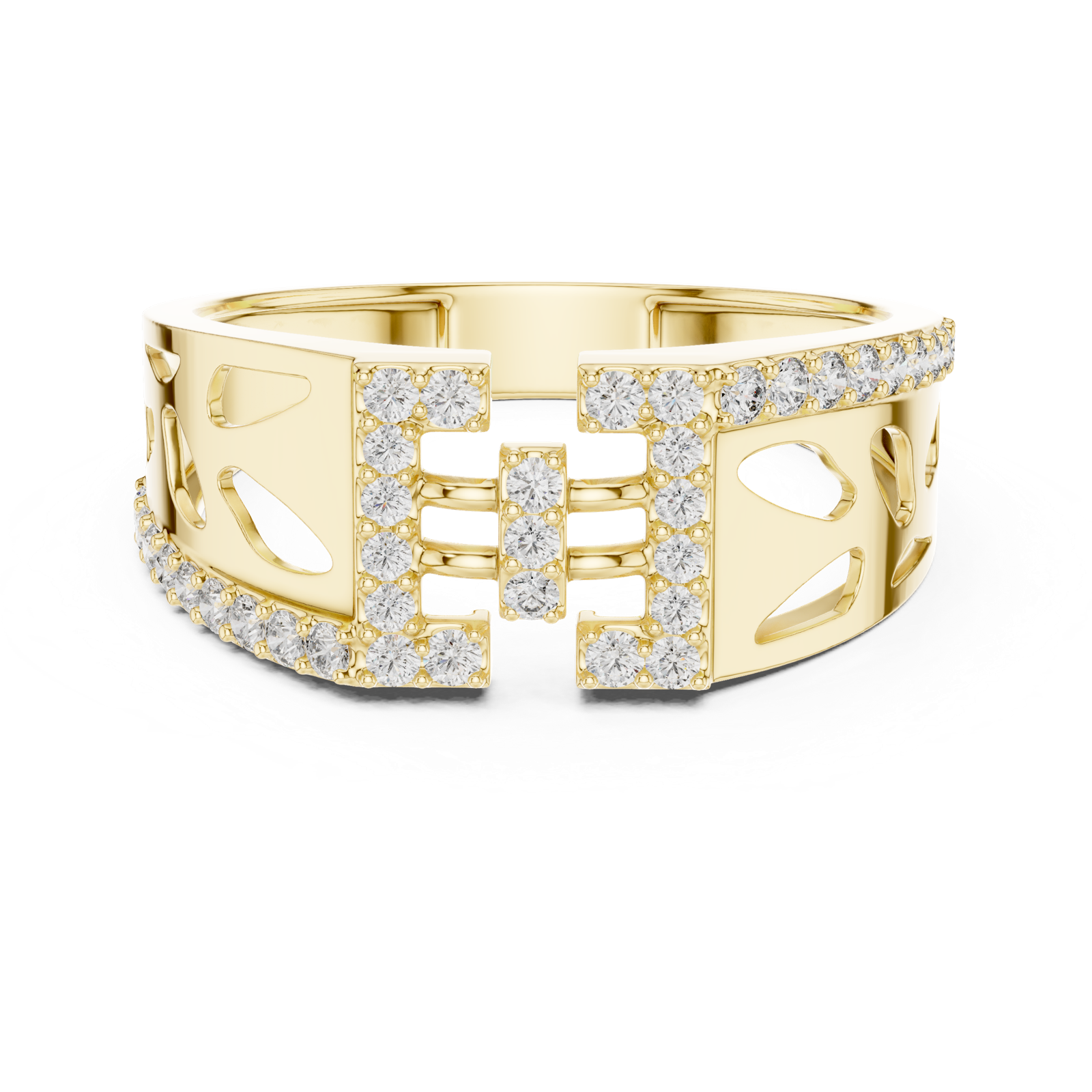 Gold Ring LR-01 (20), Yellow Gold, view 4