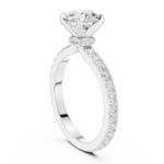 Gold Ring DDLR-787, White Gold, view 1
