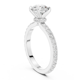Gold Ring DDLR-787, White Gold, view 1