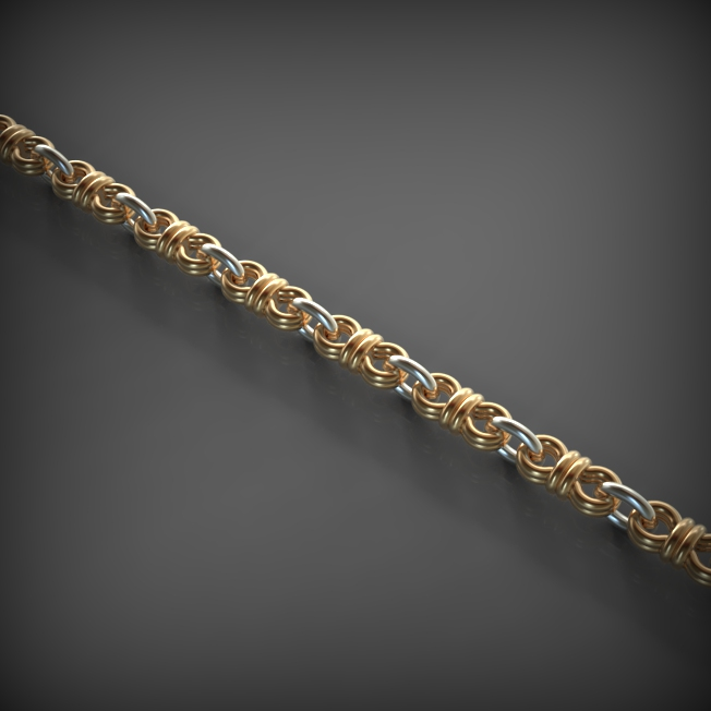 14K Solid Gold Men's Chain Necklace, Yellow Gold