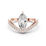 Gold Ring DDLR-1105, Rose Gold