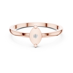 Gold Ring DDLR-466, Rose Gold, view 4