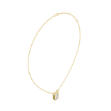 Gold Jewelry DDPS-001, Radiant center stone, Yellow Gold, view 1