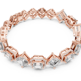 14K Solid Gold Lab Diamond Bracelet, Rose Gold, view 2