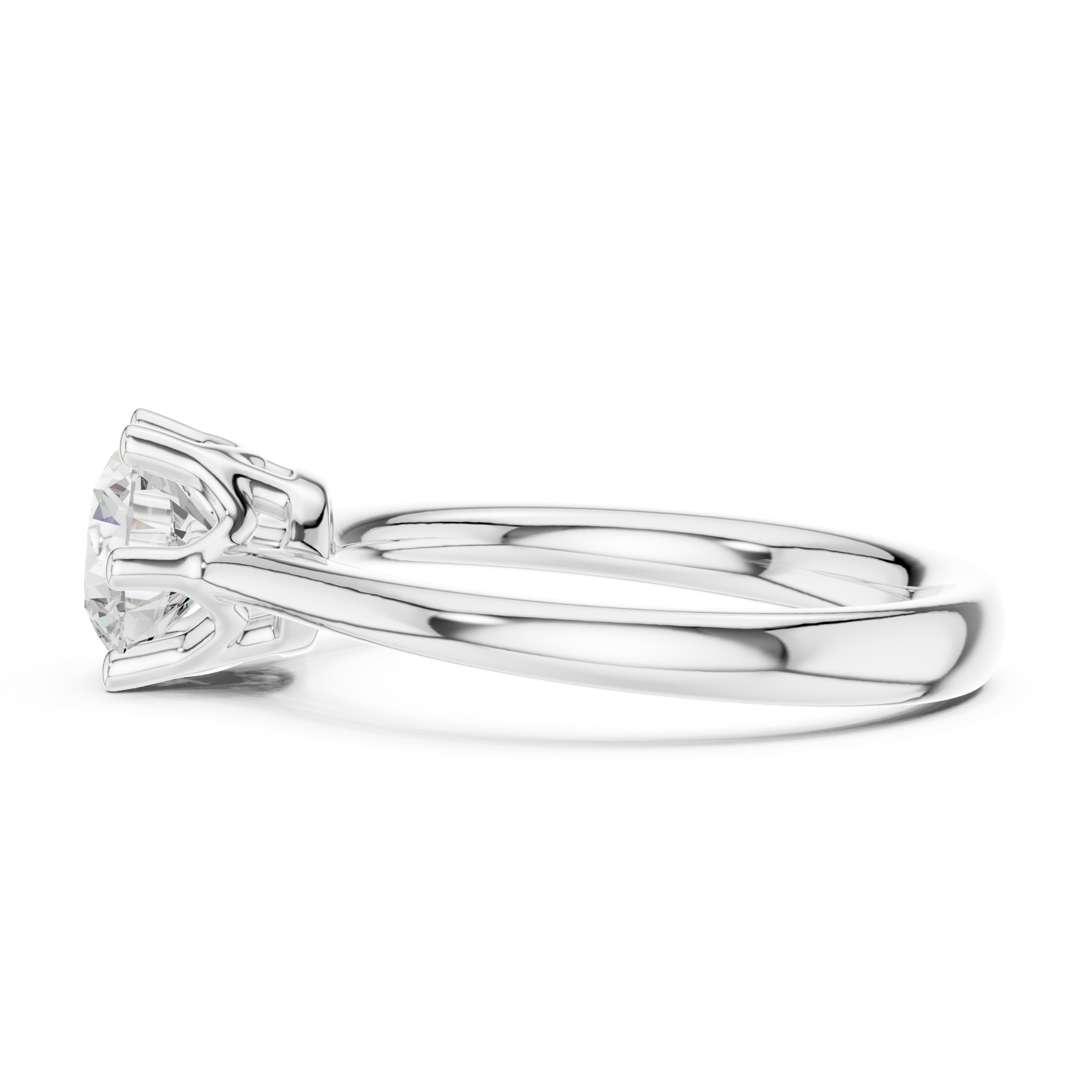 Gold Ring DDLR-558, White Gold, view 3