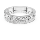 Gold Ring R22, White Gold, view 4