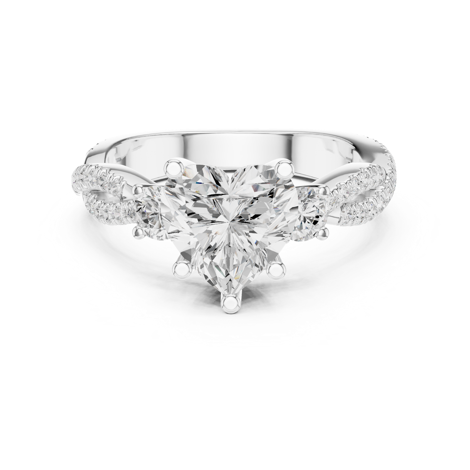 Gold Ring DDLR-1034, White Gold