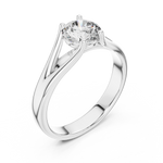 Gold Ring LR-0009, White Gold, view 2