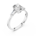 Gold Ring 00001L (32), White Gold, view 2