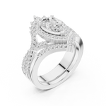 Gold Ring DDLR-353, White Gold, view 2