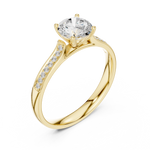 Gold Ring DDLR-772, Yellow Gold, view 2