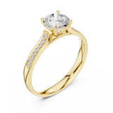 Gold Ring DDLR-772, Yellow Gold, view 2