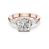 Gold Ring DDLR-271, Rose Gold, view 4