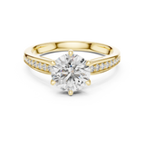 Gold Ring LR-0038, Yellow Gold, view 4