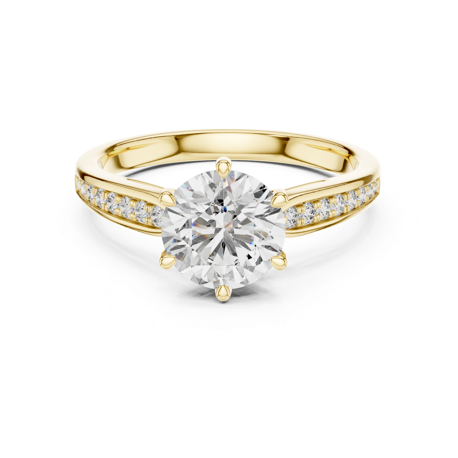 Gold Ring LR-0038, Yellow Gold, view 4