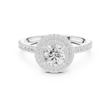 Gold Ring LR-0219, White Gold, view 4