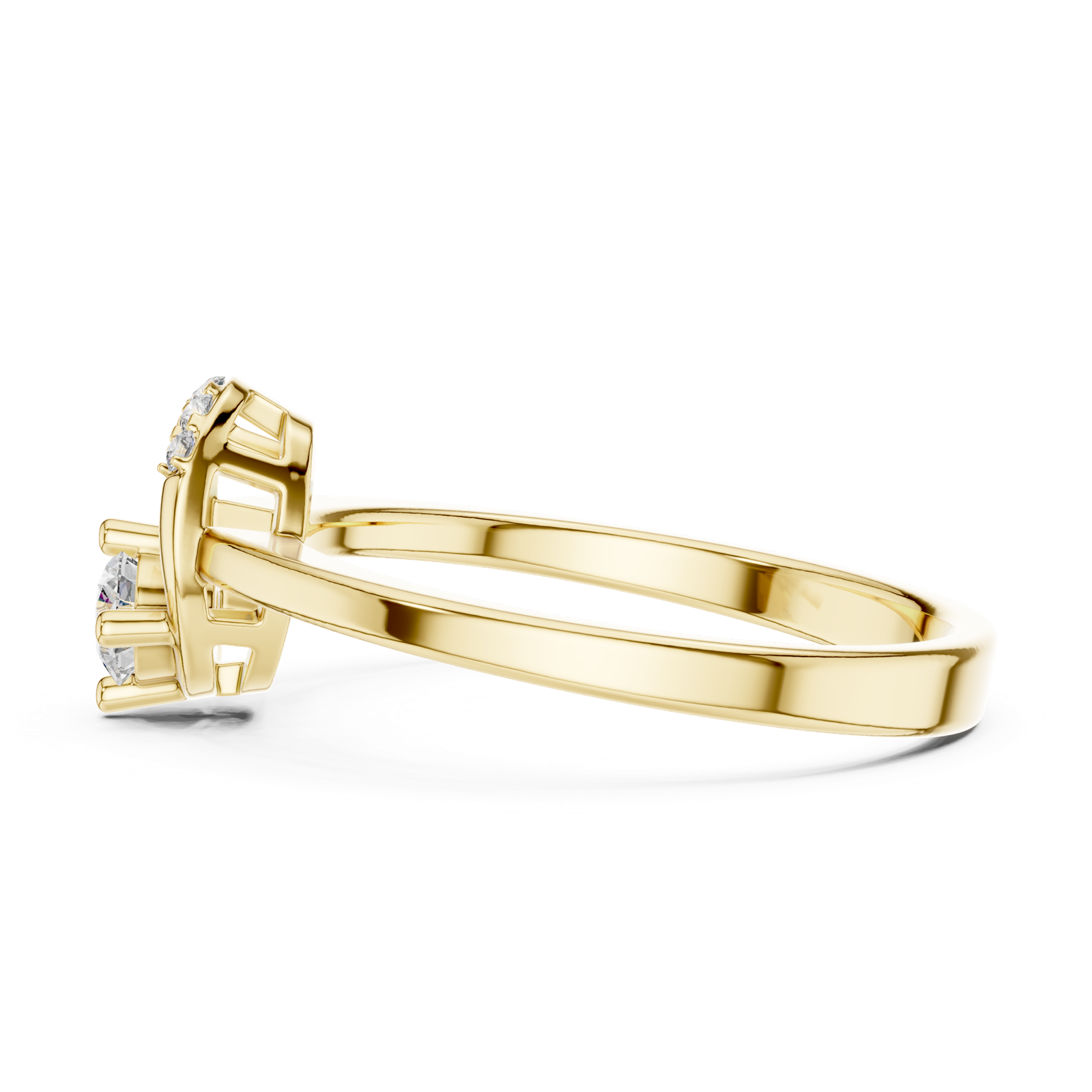 Gold Ring L03-1347, Yellow Gold, view 3