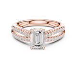Gold Ring DDLR-711, Rose Gold, view 4