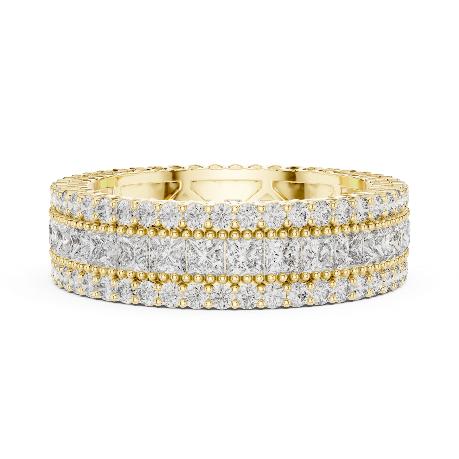 Gold Ring DDLR-225, Yellow Gold, view 3