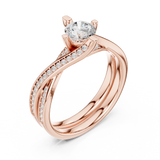 Gold Ring LR-0299, Rose Gold, view 2