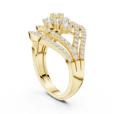 Gold Ring DDLR-763, Yellow Gold, view 1