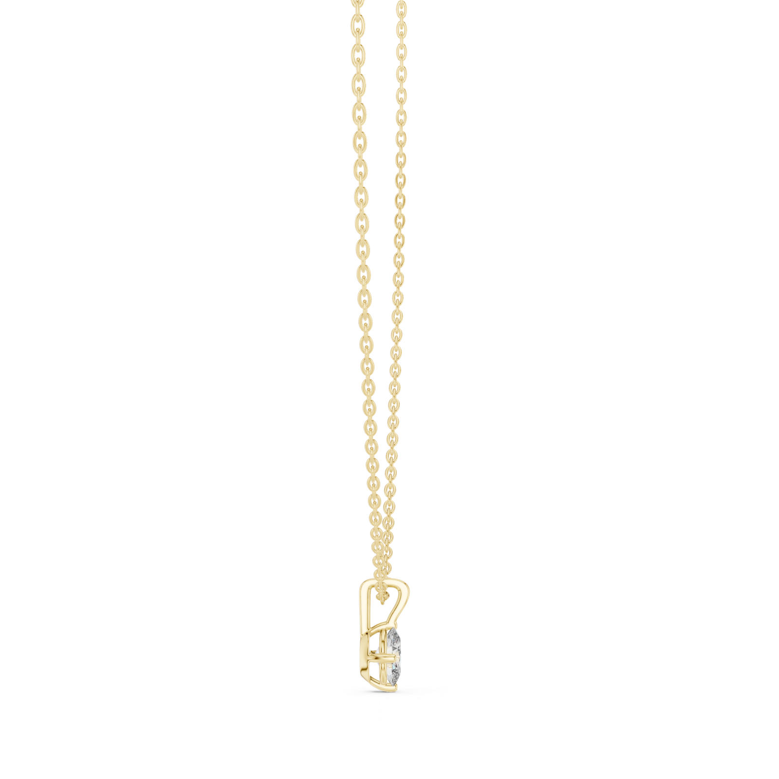 Gold Pendant GPD-0048, Yellow Gold, view 3