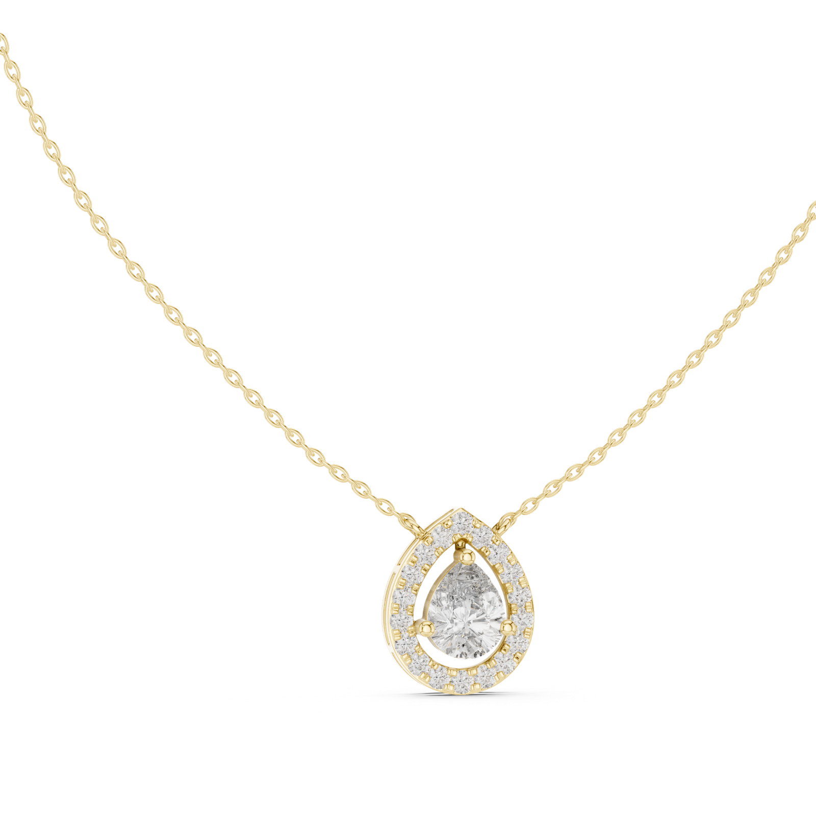 Gold Pendant GPD-0021, Yellow Gold, view 1