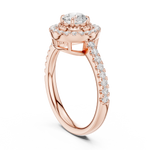 Gold Ring DDLR-668, Rose Gold, view 1