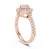Gold Ring DDLR-668, Rose Gold, view 1