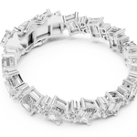 14K Solid Gold Lab Diamond Bracelet, White Gold, view 2