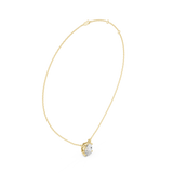 Gold Jewelry DDPO-001, Oval center stone, Yellow Gold, view 1