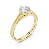 Gold Ring DDLR-647, Yellow Gold, view 2