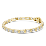 14K Solid Gold Lab Diamond Bracelet, Yellow Gold, view 1