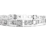14K Solid Gold Lab Diamond Bracelet, White Gold, view 3