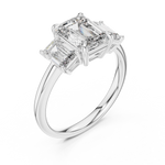 Gold Ring DDLR-045, White Gold, view 2