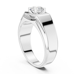 Gold Men's Ring GGR-0021, White Gold, view 1