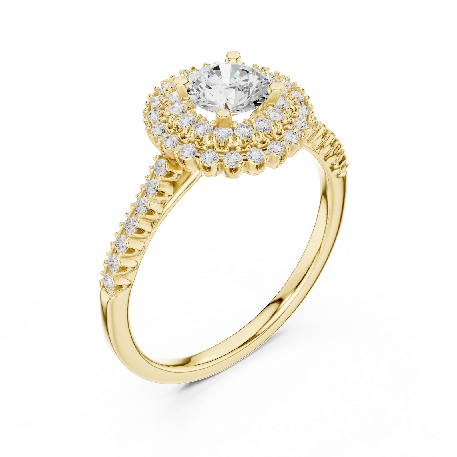 Gold Ring LR-0228, Yellow Gold, view 2