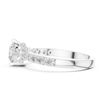Gold Ring HLR-47, White Gold, view 3