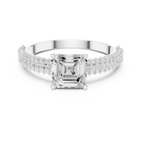 Gold Ring DDLR-1107, White Gold, view 4