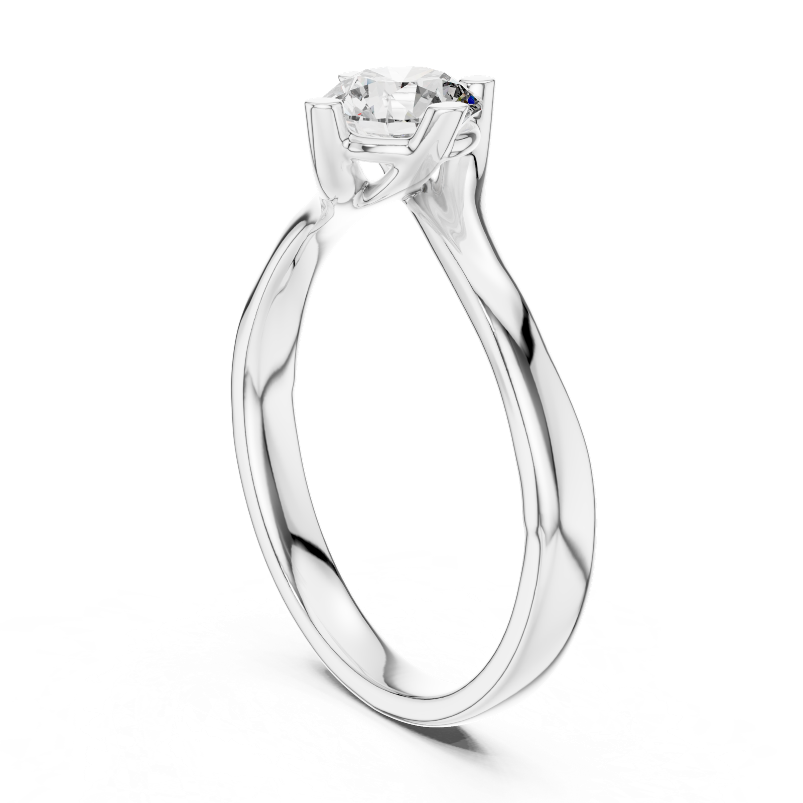 Gold Ring L03-1211, White Gold