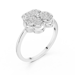 Gold Ring DR-6274, White Gold, view 2