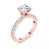Gold Ring DDLR-787, Rose Gold, view 2